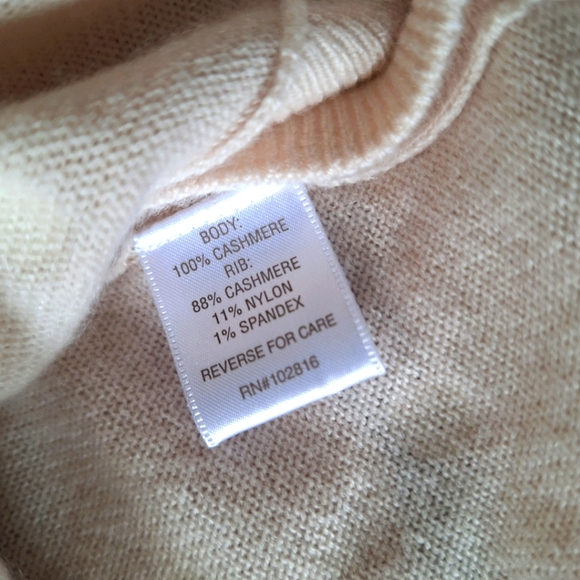 Garnet Hill | Ophelia Cashmere Side-Button Sweater - Cream/Gold Polkadot - Picture 13 of 16